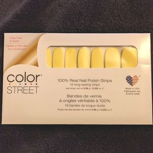 Last chance! COLOR STREET Belgian Buttercup Pastel Yellow Nail Polish Strips